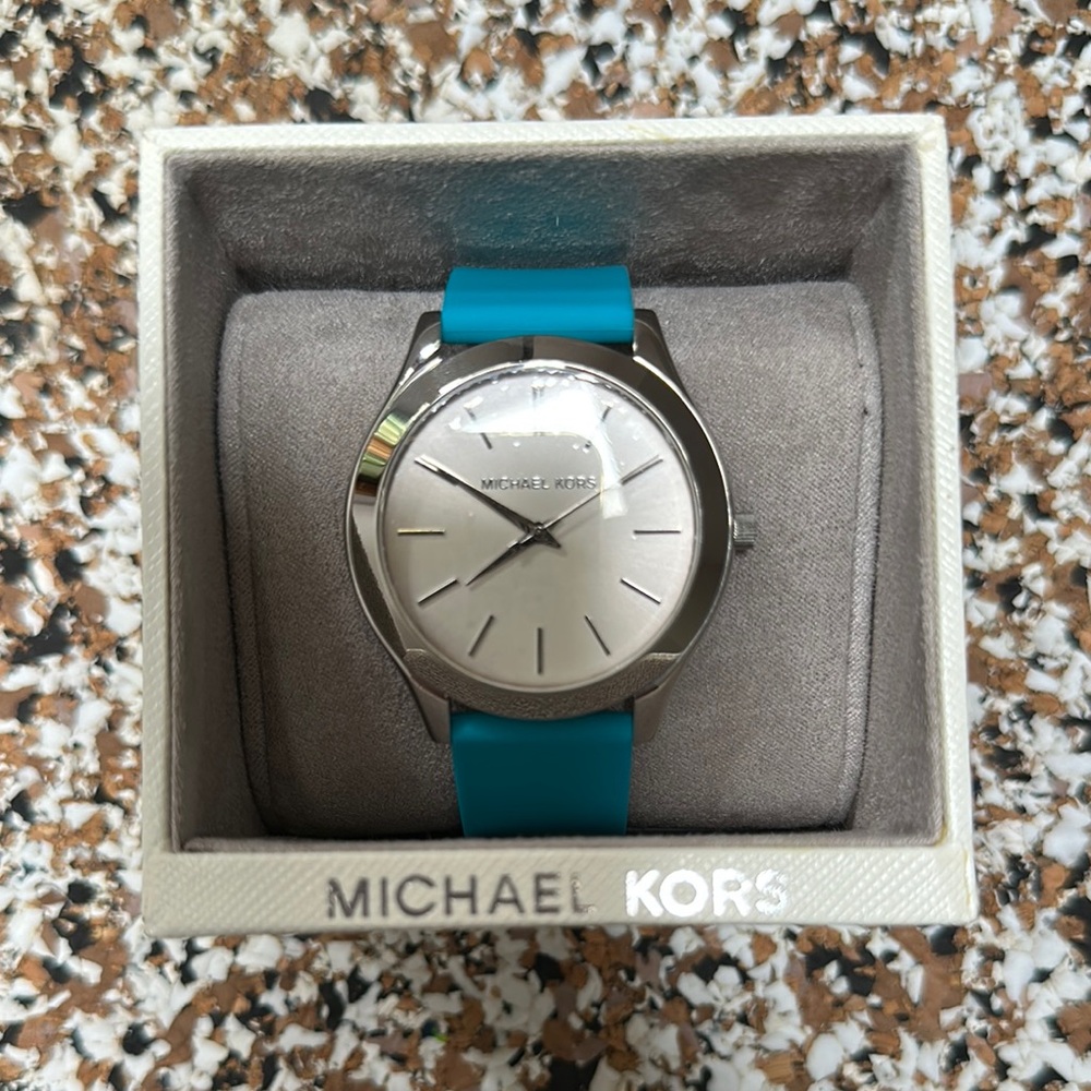 Michael Kors Silver Dial with Blue Strap
